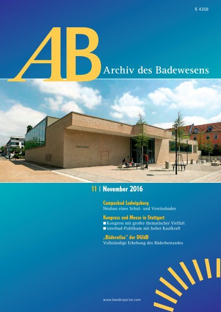 AB Archiv des Badewesens November 2016