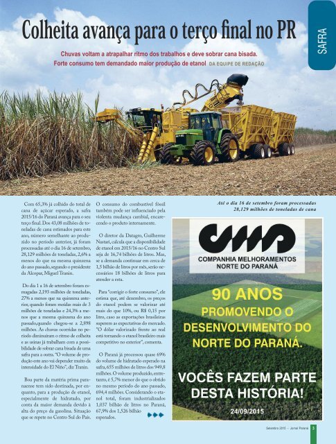 Jornal Paraná Setembro 2015