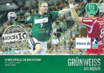 GRÜNWEISS – das Magazin der DHfK-Handballer