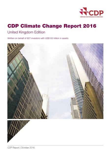 CDP Climate Change Report 2016