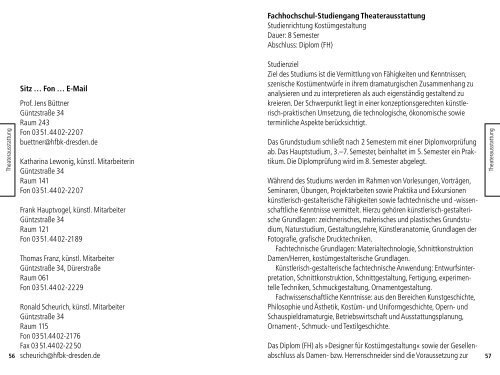 Vorlesungsverzeichnis - Hochschule für Bildende Künste Dresden