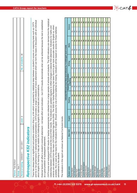 Cognitive Abilities Test Fourth Edition