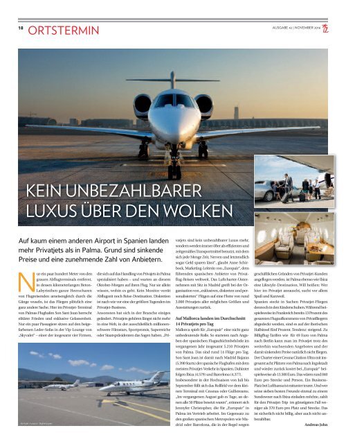 Die Inselzeitung Mallorca November 2016