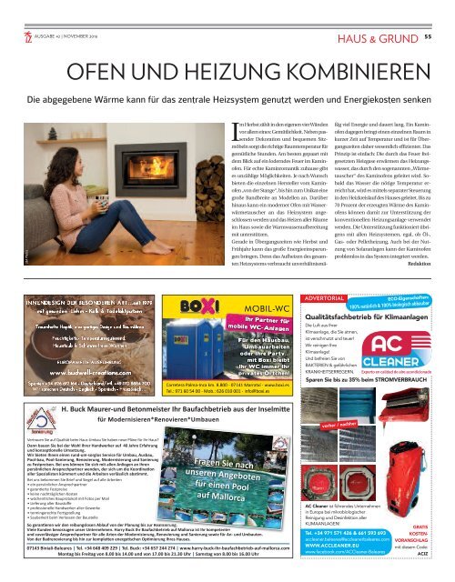 Die Inselzeitung Mallorca November 2016