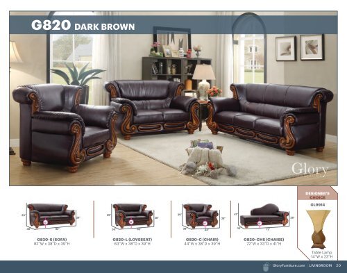 Glory Livingrooms 2016 Catalog