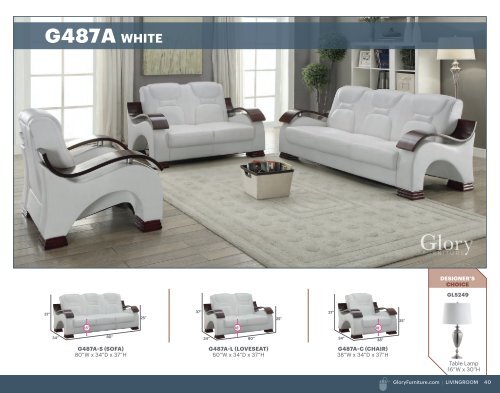 Glory Livingrooms 2016 Catalog