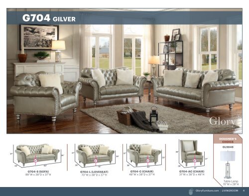 Glory Livingrooms 2016 Catalog
