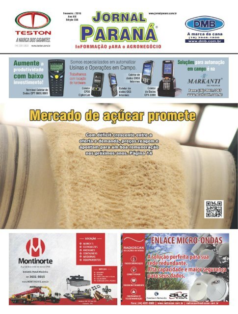 Jornal Paraná Fevereiro 2016