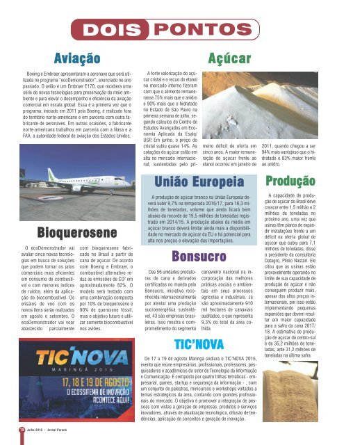 Jornal Paraná Julho 2016