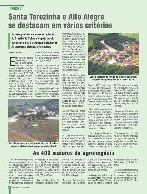 Jornal Paraná Julho 2016