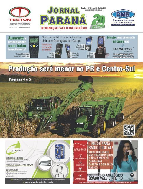 Jornal Paraná Outubro 2016