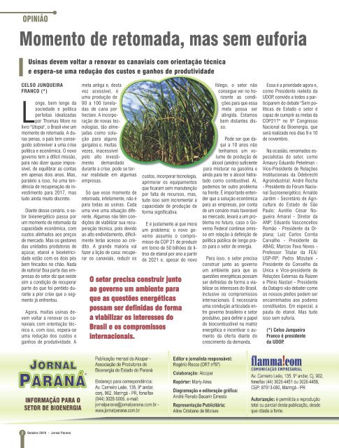 Jornal Paraná Outubro 2016
