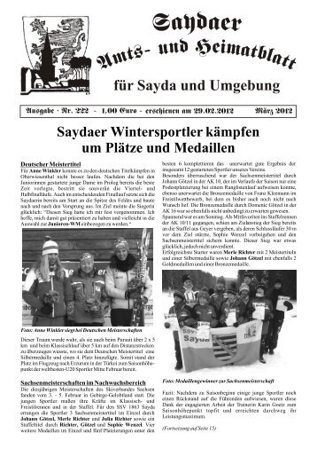 Schlaumeier 2012 - Bergstadt Sayda