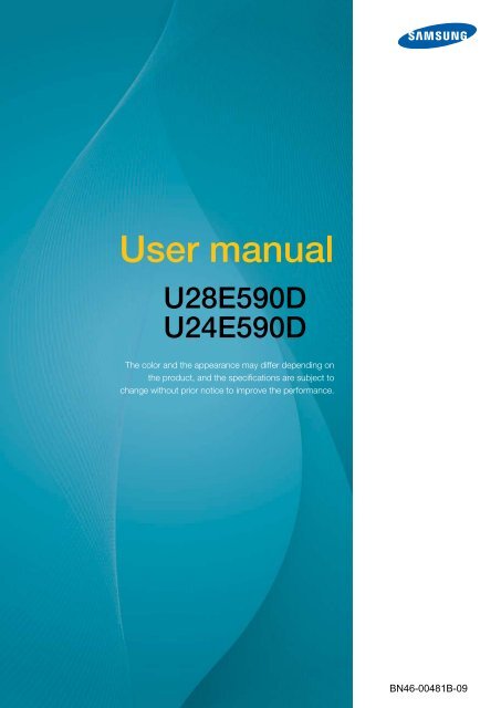 Samsung 23.6&quot; Monitor with High Glossy Finish - LU24E590DS/ZA - User Manual ver. 1.0 (ENGLISH,2.25 MB)