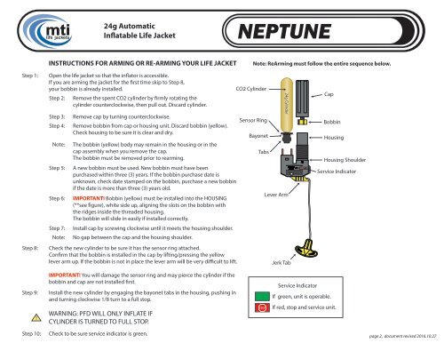 MTI-4005 Neptune Arming Instructions