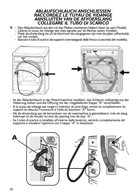 KitchenAid NEVADA 1600 WP - Washing machine - NEVADA 1600 WP - Washing machine DE (859200420000) Installazione