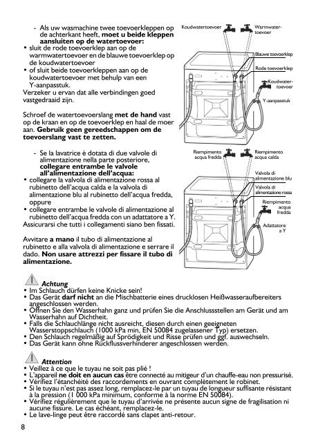 KitchenAid NEVADA 1600 WP - Washing machine - NEVADA 1600 WP - Washing machine DE (859200420000) Installazione