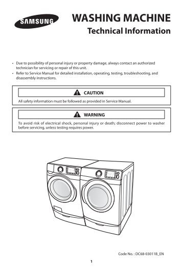 samsung 43 cu ft vrt plusa front load washer neat white wf501anw xaa trouble shooting guide ver 10 english196 mb