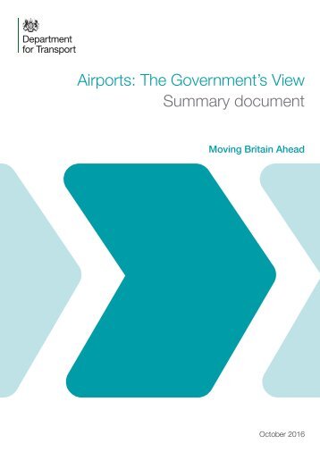Airports The Government’s View Summary document