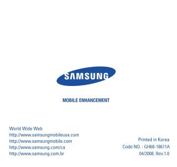 Samsung WEP301 Bluetooth Headset Kit, Silver - AWEP301JSECSTA - User Manual ver. 1.0 (ENGLISH,0.91 MB)