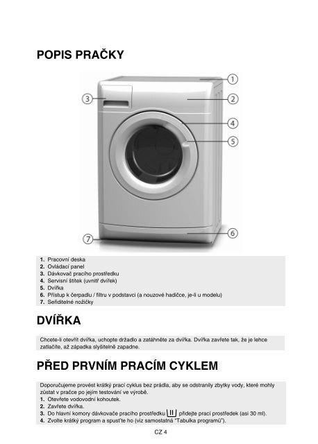 KitchenAid Steam 2480 - Washing machine - Steam 2480 - Washing machine CS (858365520000) Istruzioni per l'Uso