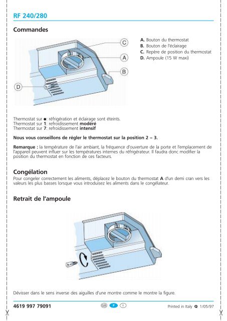 KitchenAid DPA 261/R/G/1 - Fridge/freezer combination - DPA 261/R/G/1 - Fridge/freezer combination FR (853940538020) Scheda programmi