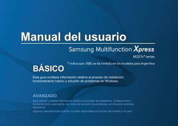 Samsung MultifunctionPrinter Xpress M2070W - SL-M2070W/XAA - User Manual ver. 1.0 (SPANISH,36.27 MB)