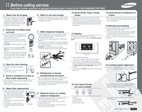 Samsung 26 cu. ft. 33 in. 4-door French Door with Flexzone Drawer&trade; Refrigerator - RF4267HAWP/XAA - Quick Guide ver. 0.1 (ENGLISH,0.93 MB)