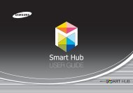 Samsung 3D Blu-rayâ¢ with Built-in WiFi (BD-EM59C) - BD-EM59C/ZA - Smart HUB Manual (ENGLISH)