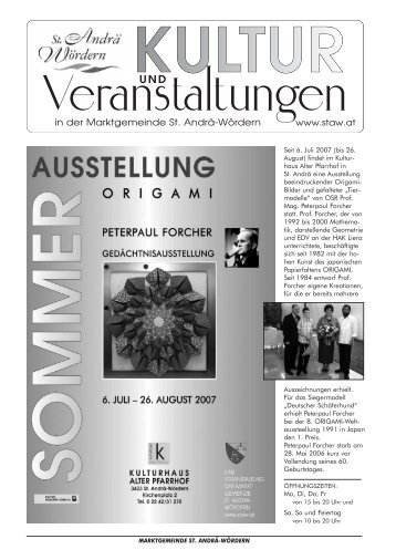 Amtsblatt 06/2007 - Marktgemeinde St. Andrä-Wördern