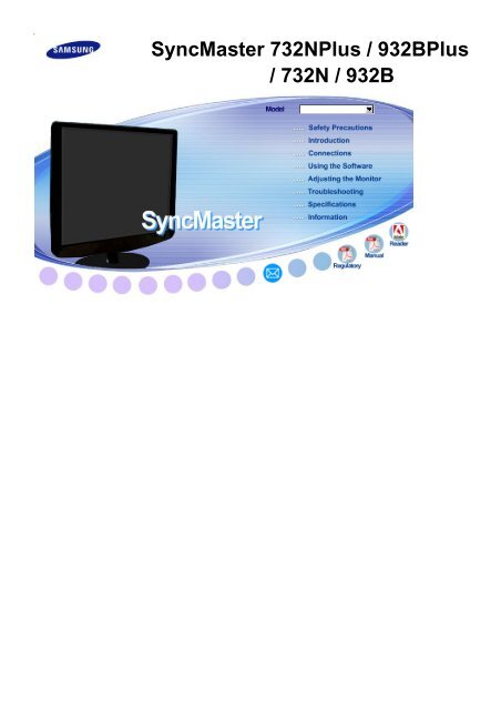 Samsung 932B - LS19PEBSFV/XAA - User Manual (ENGLISH)