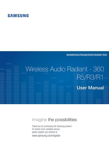 Samsung Radiant360 R1 Wi-Fi/Bluetooth Speaker - WAM1500/ZA - User Manual ver. 1.0 (ENGLISH,3.49 MB)