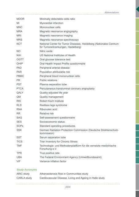 Scientific Concept of the National Cohort (status ... - Nationale Kohorte