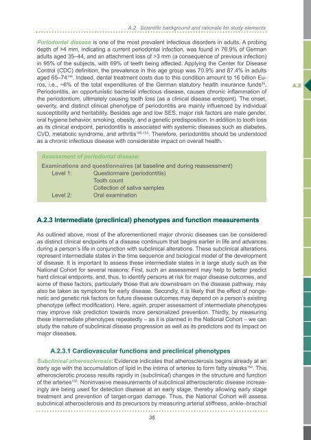 Scientific Concept of the National Cohort (status ... - Nationale Kohorte