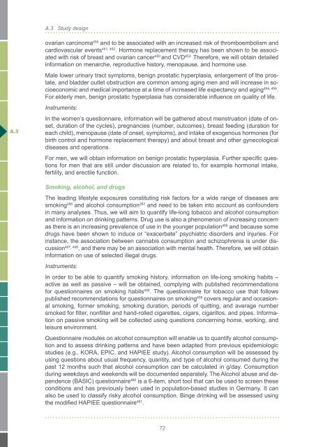 Scientific Concept of the National Cohort (status ... - Nationale Kohorte