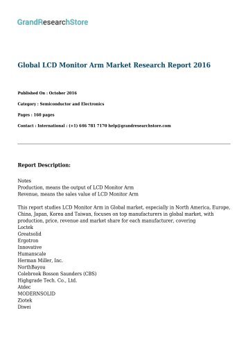 global-lcd-monitor-arm-market-research-report-2016-grandresearchstore