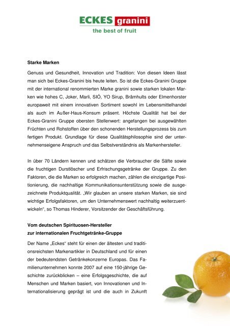 Unternehmensportrait PDF - Eckes-Granini Group