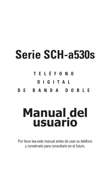 Samsung SCH-a530 - SCH-A530ZSVXAR - User Manual ver. 2.0 (SPANISH,2.6 MB)