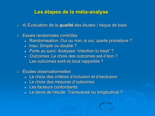 La méta-analyse