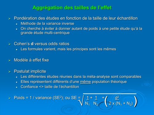 La méta-analyse