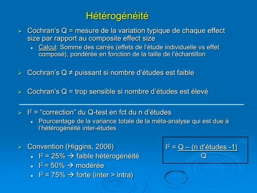 La méta-analyse