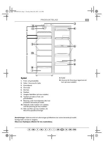 KitchenAid CFS NP1 - Refrigerator - CFS NP1 - Refrigerator SV (853939661000) Guide de consultation rapide