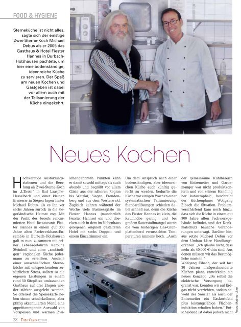 Neues Kochen - First Class 12/11 - eibach Küchen GmbH