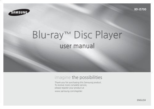Samsung BD-J5700ZA Blu-ray Player - BD-J5700/ZA - User Manual ver. 1.0 (ENGLISH,0.0 MB)