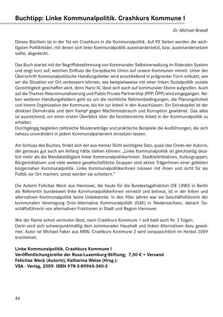 halbzeit - DIE LINKE. Fraktion im Rat der Landeshauptstadt Hannover