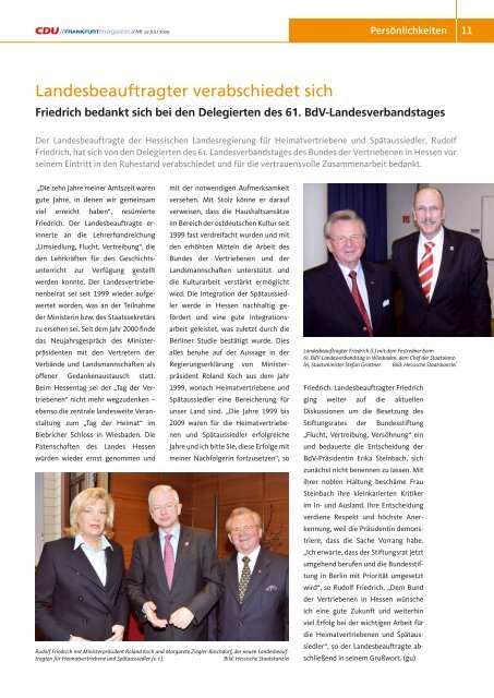 magazin - Dr. Walter Wallmann