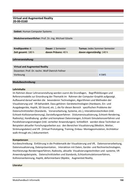 Modulhandbuch Wirtschaftsinformatik | B.Sc. und M.Sc.