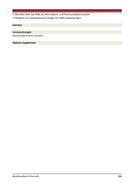 Modulhandbuch Wirtschaftsinformatik | B.Sc. und M.Sc.