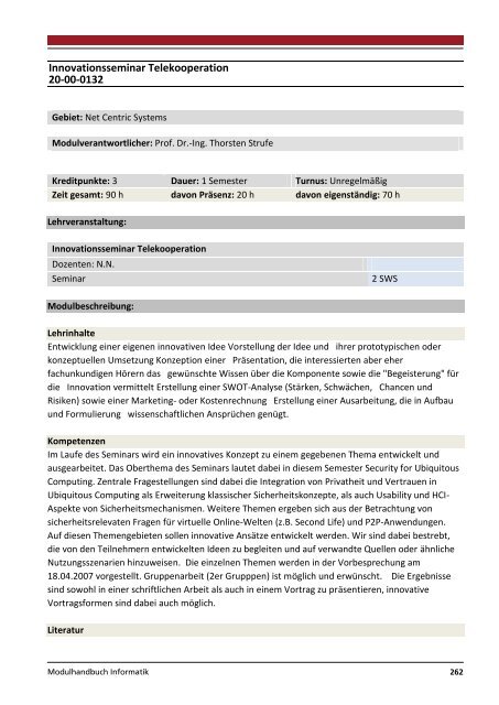 Modulhandbuch Wirtschaftsinformatik | B.Sc. und M.Sc.