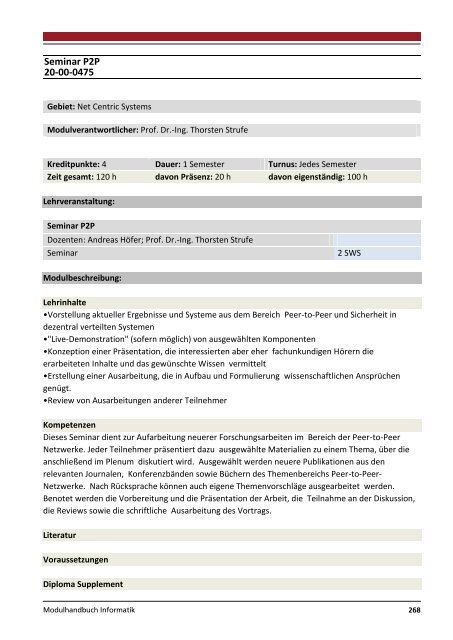 Modulhandbuch Wirtschaftsinformatik | B.Sc. und M.Sc.